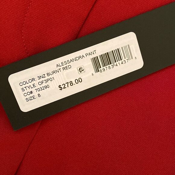 KOBI HALPERIN Alessandra Flat Front Ankle Length Dress Pant Sz 8 - Picture 3 of 11